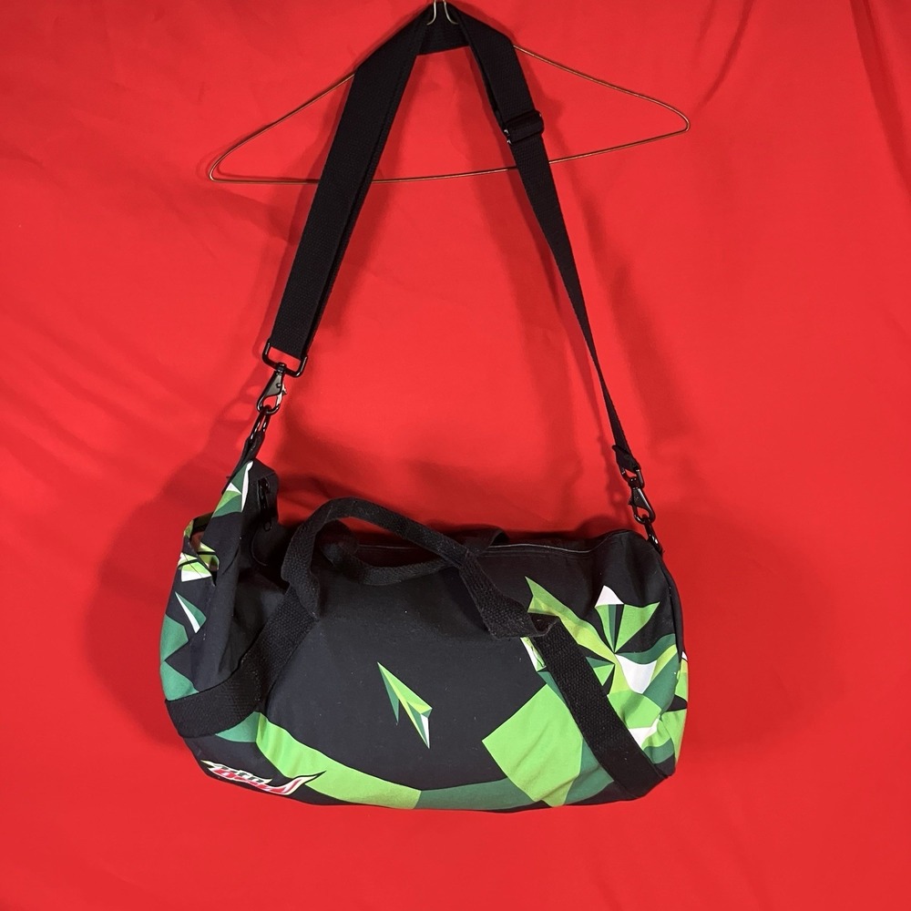 1 - Mtn Dew Barrel Duffel Bag / Black Green Sublimated /18"W X10"D / Mountain Mt